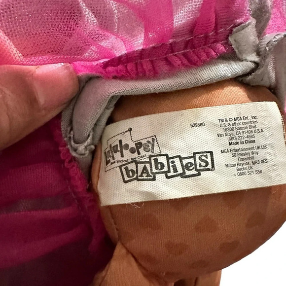 La La Loopsey Babie with pink and grey dress - Picture 3 of 4